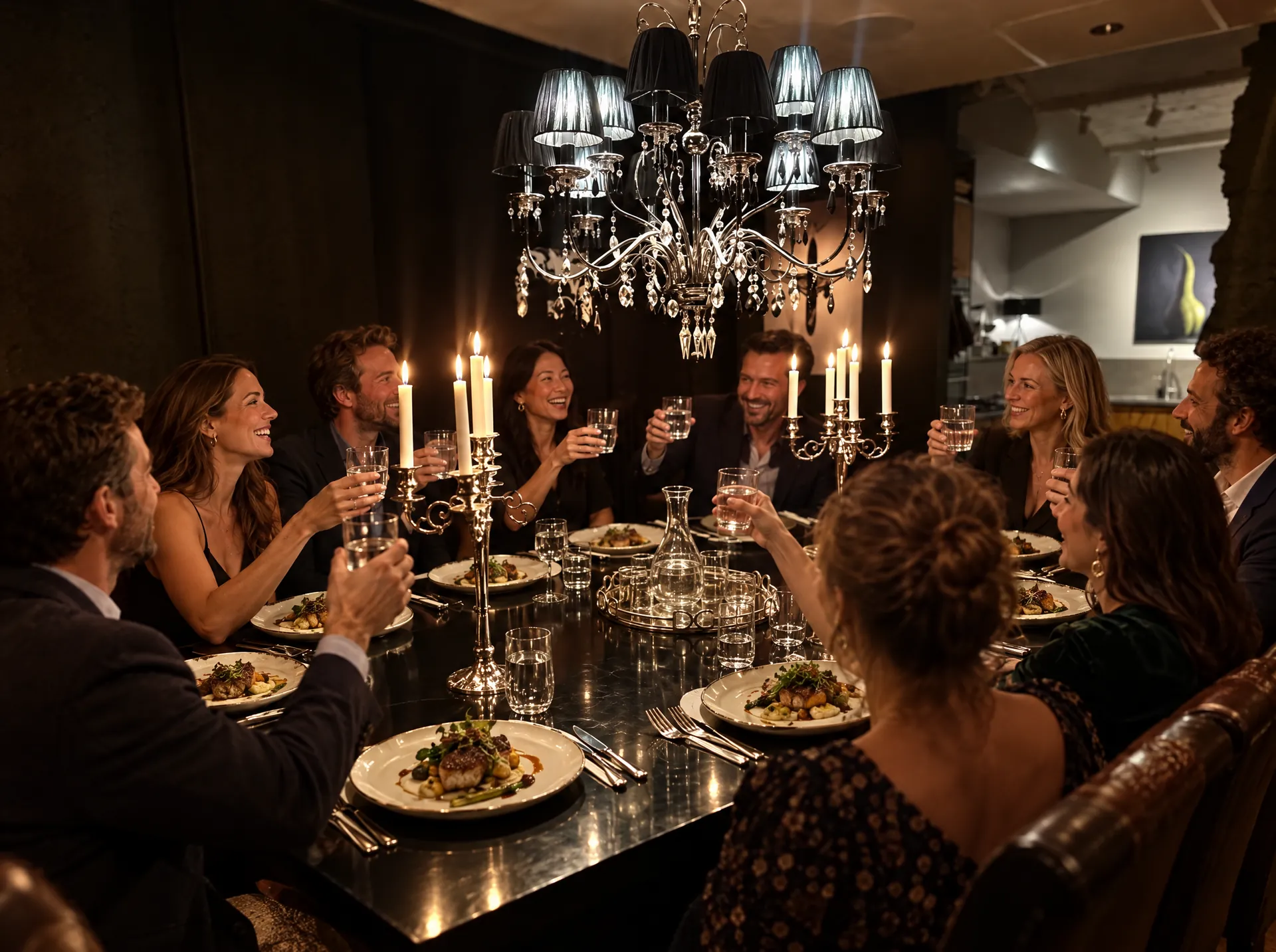 Middag med vänner vid Chef's Table